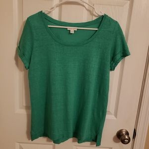 J Jill, small, linen short sleeve, tee